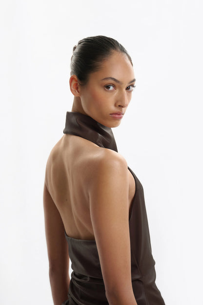 One Of Others | Alta Mini Dress - Deepest Brunette