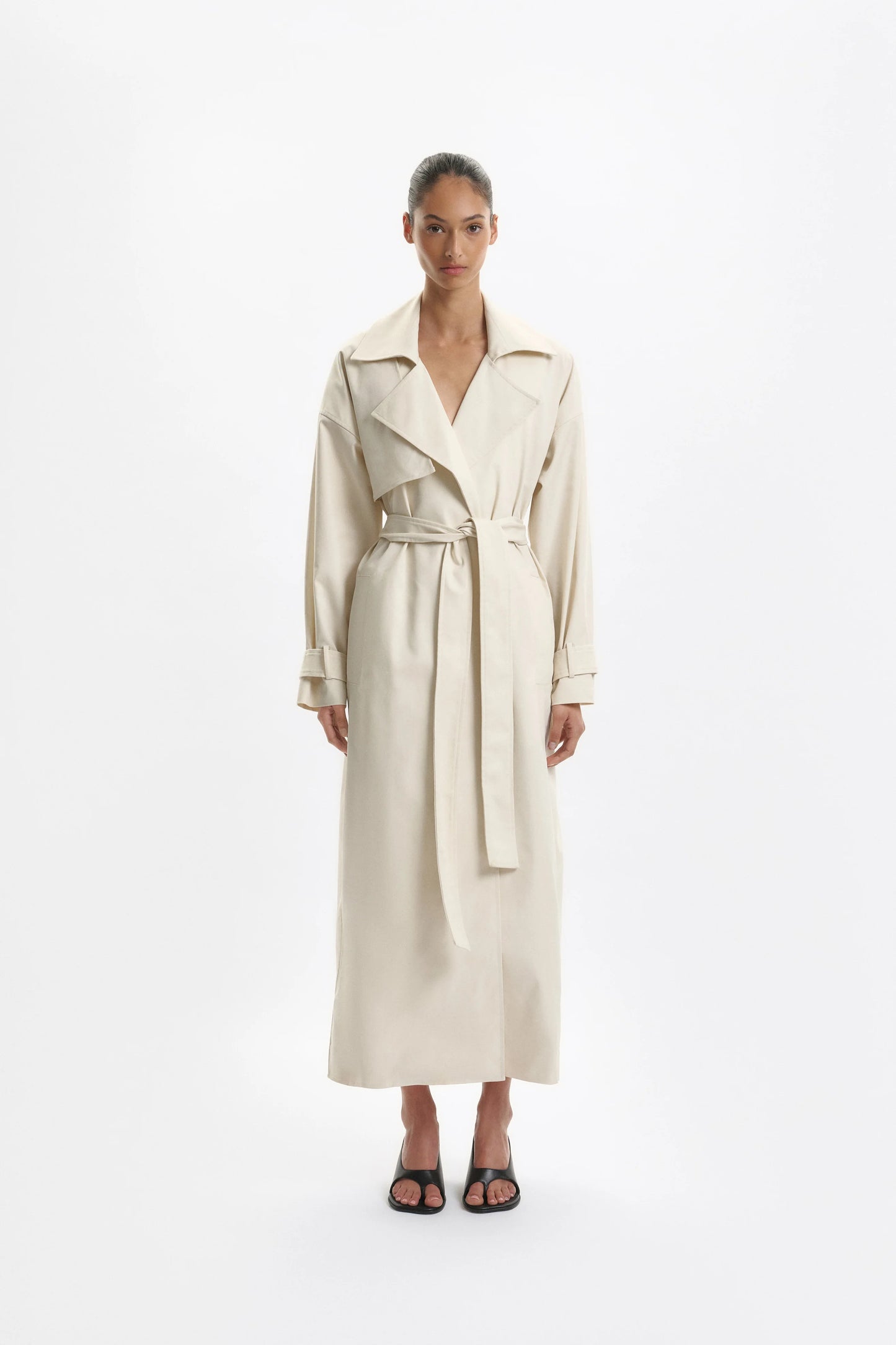 One Of Others | Ares Duster Coat - Ecru