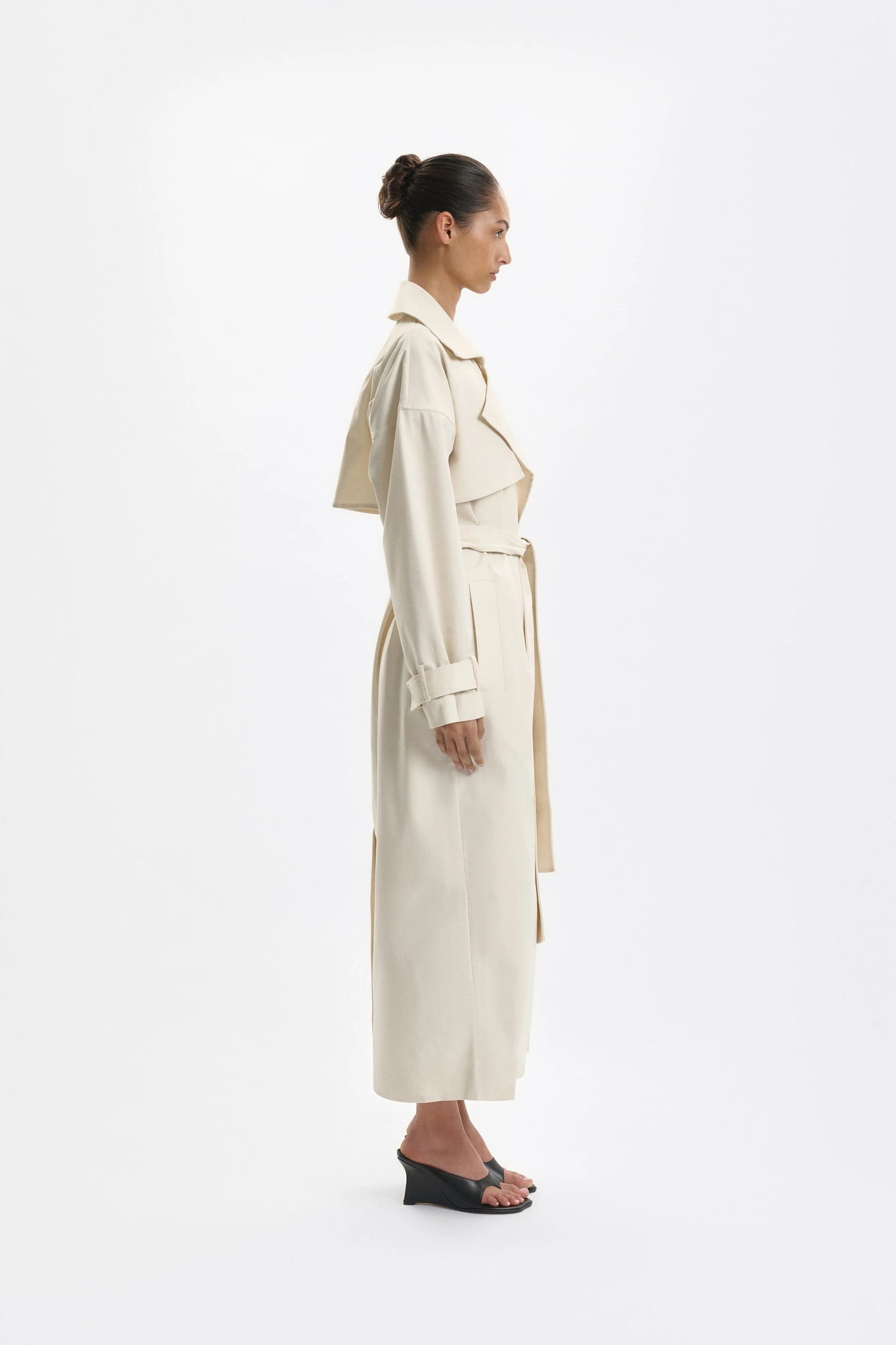 One Of Others | Ares Duster Coat - Ecru