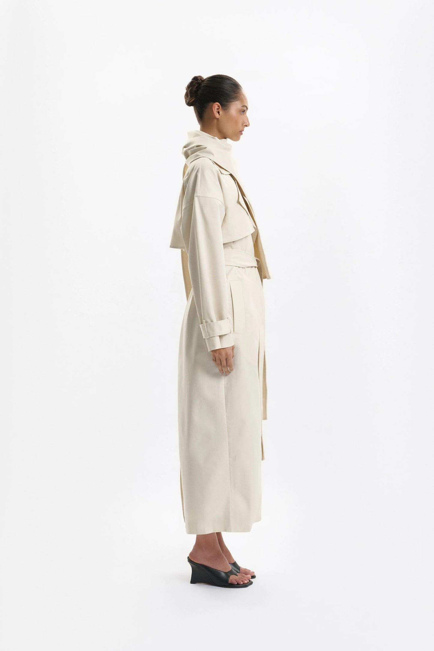 One Of Others | Ares Duster Coat - Ecru