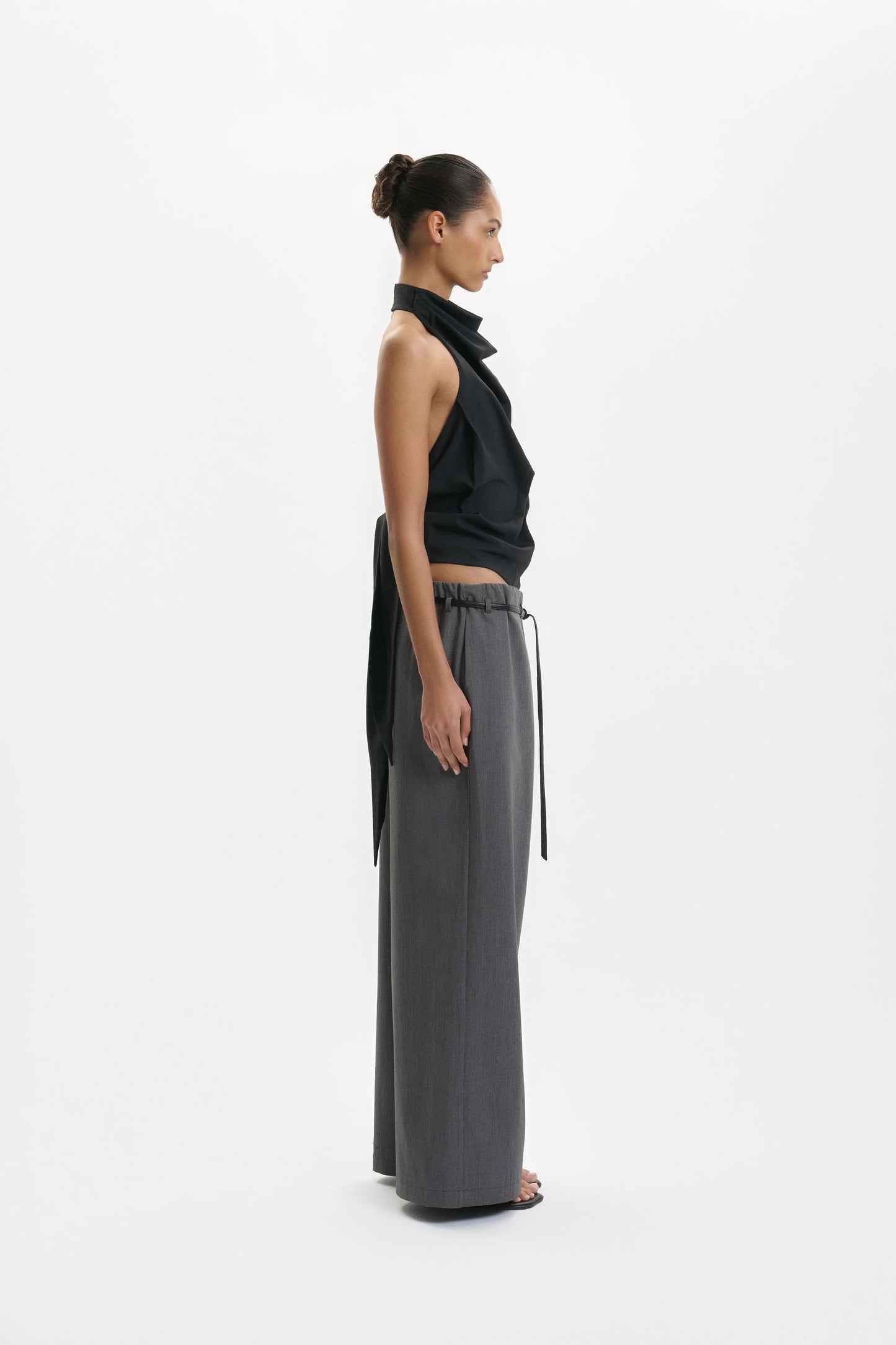 One Of Others | Tyla Pant - Charcoal / Black