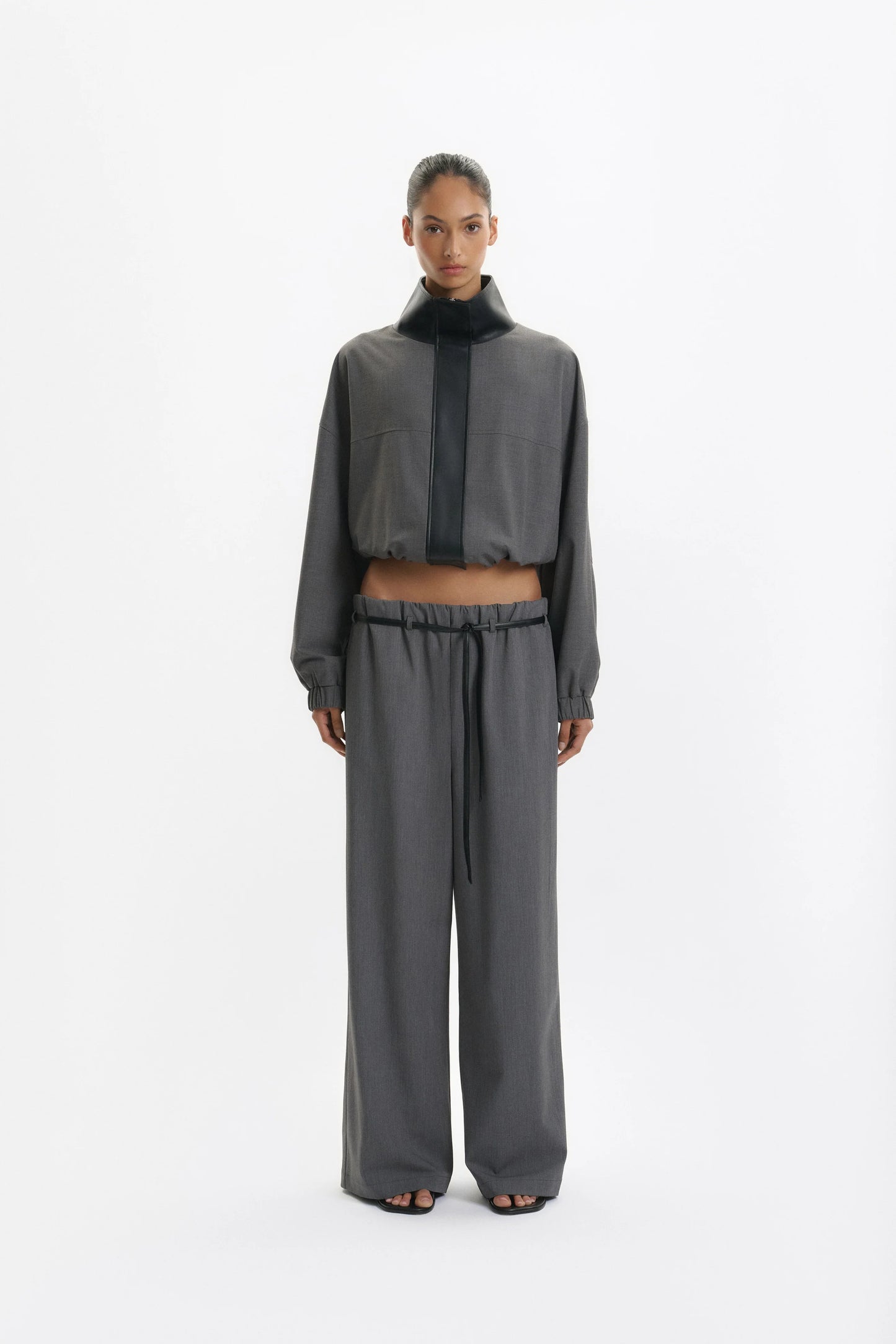 One Of Others | Tyla Pant - Charcoal / Black