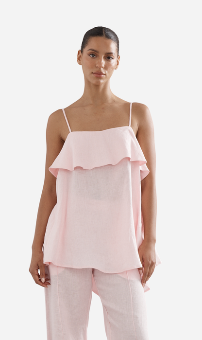Caitlin Crisp | Rio Top - Pink Linen