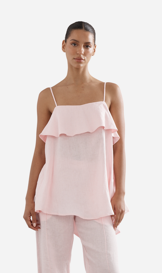 Caitlin Crisp | Rio Top - Pink Linen