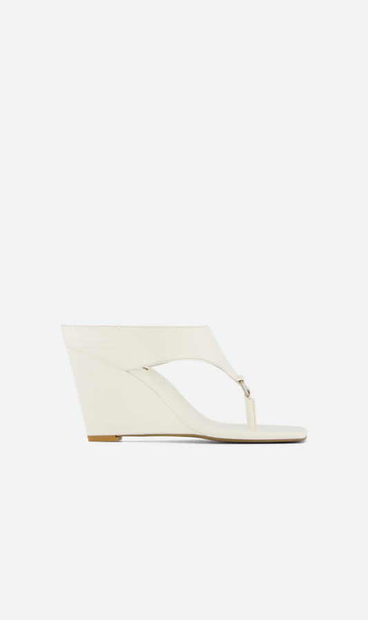 Rebe | Yvie Wedge Heel - Ivory