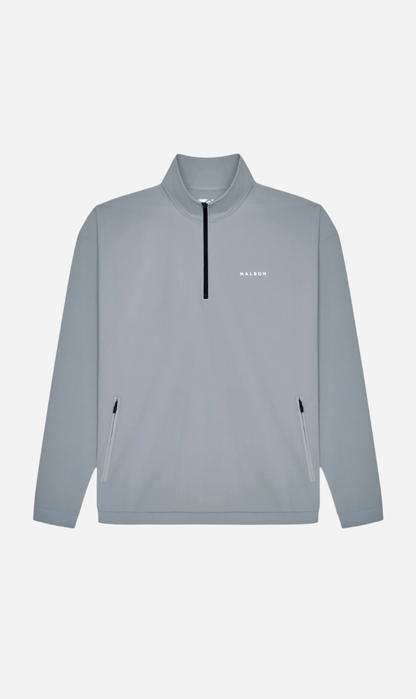 Malbon | Performance Quarter Zip Shell Pullover - Steel