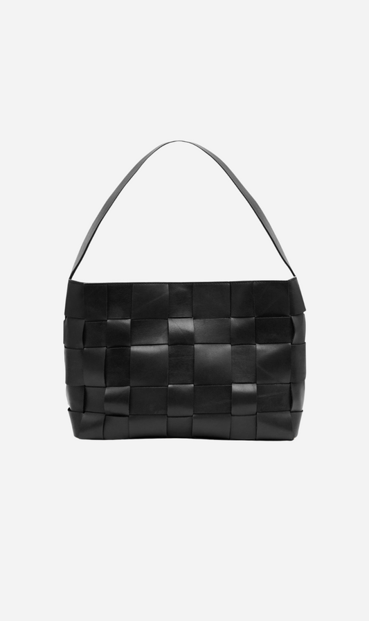 St Agni | Woven Large Tote - Black