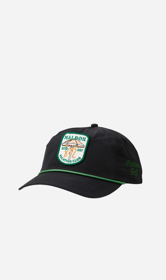 Malbon | Vacation Club Nylon Rope Hat - Black