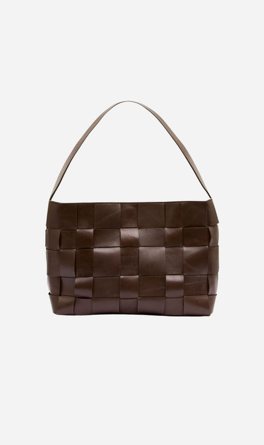 St Agni | Woven Large Tote - Choc