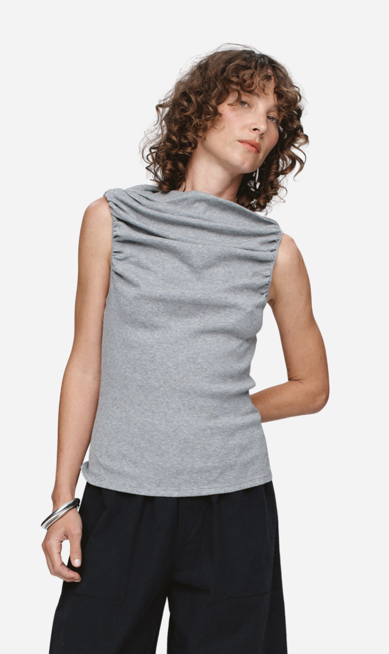 Marle | Risa Singlet - Grey Marle