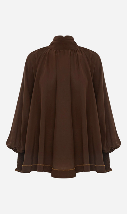 Alemais | Vito Blouse - Chocolate