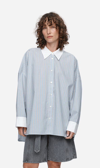 Marle | Edie Shirt - Bleu Stripe