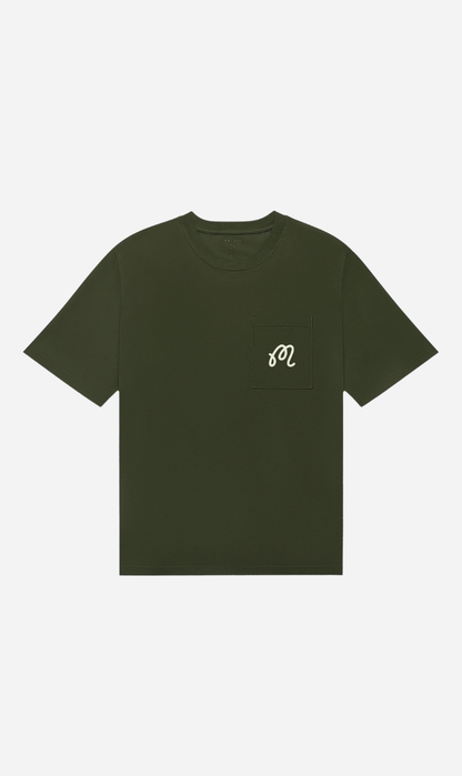 Malbon | Gelato Stand Pocket Tee - Cypress Green