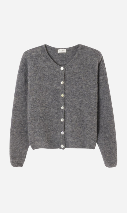 American Vintage | Cardigan Vitow - Melange Steel