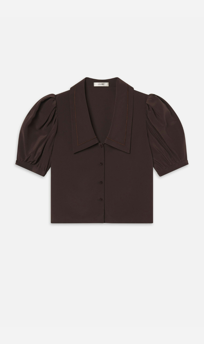 Frame Denim | The Sailor Blouse - Coffee