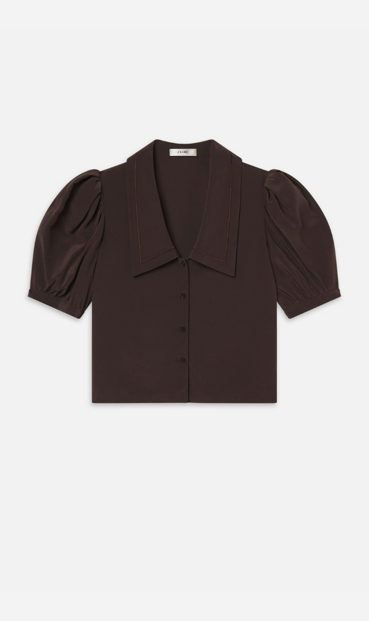 Frame Denim | The Sailor Blouse - Coffee