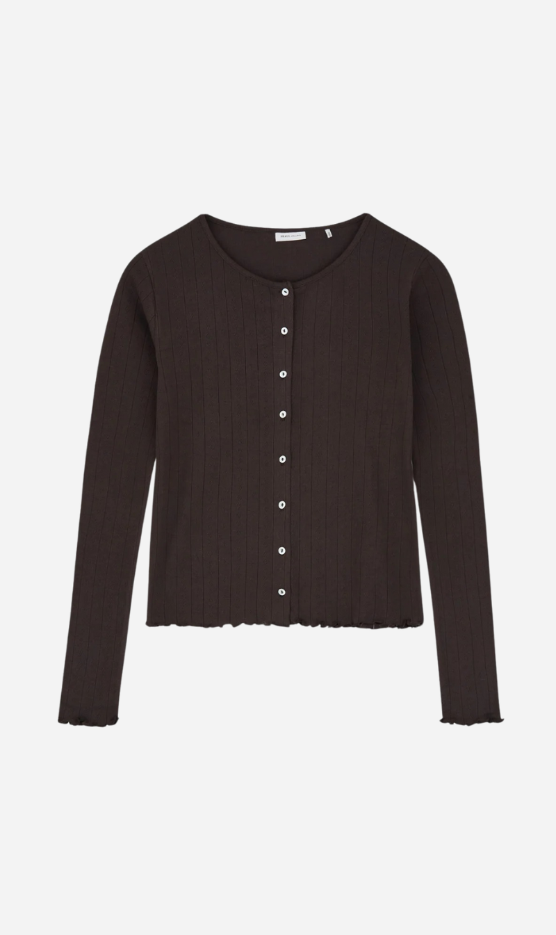 Skall Studio | Edie Cardigan - Dark Brown