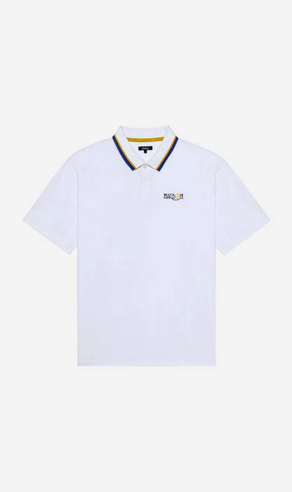 Malbon | Grasse Pique Polo - White