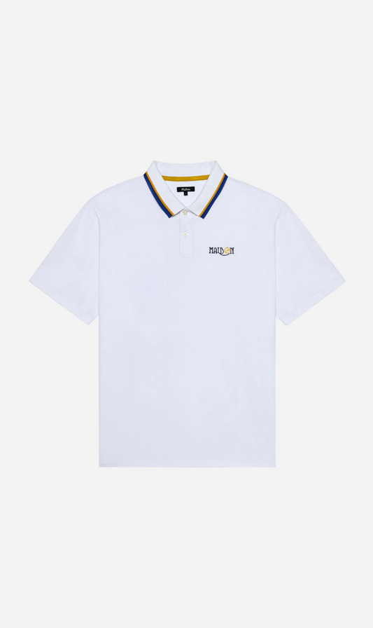 Malbon | Grasse Pique Polo - White