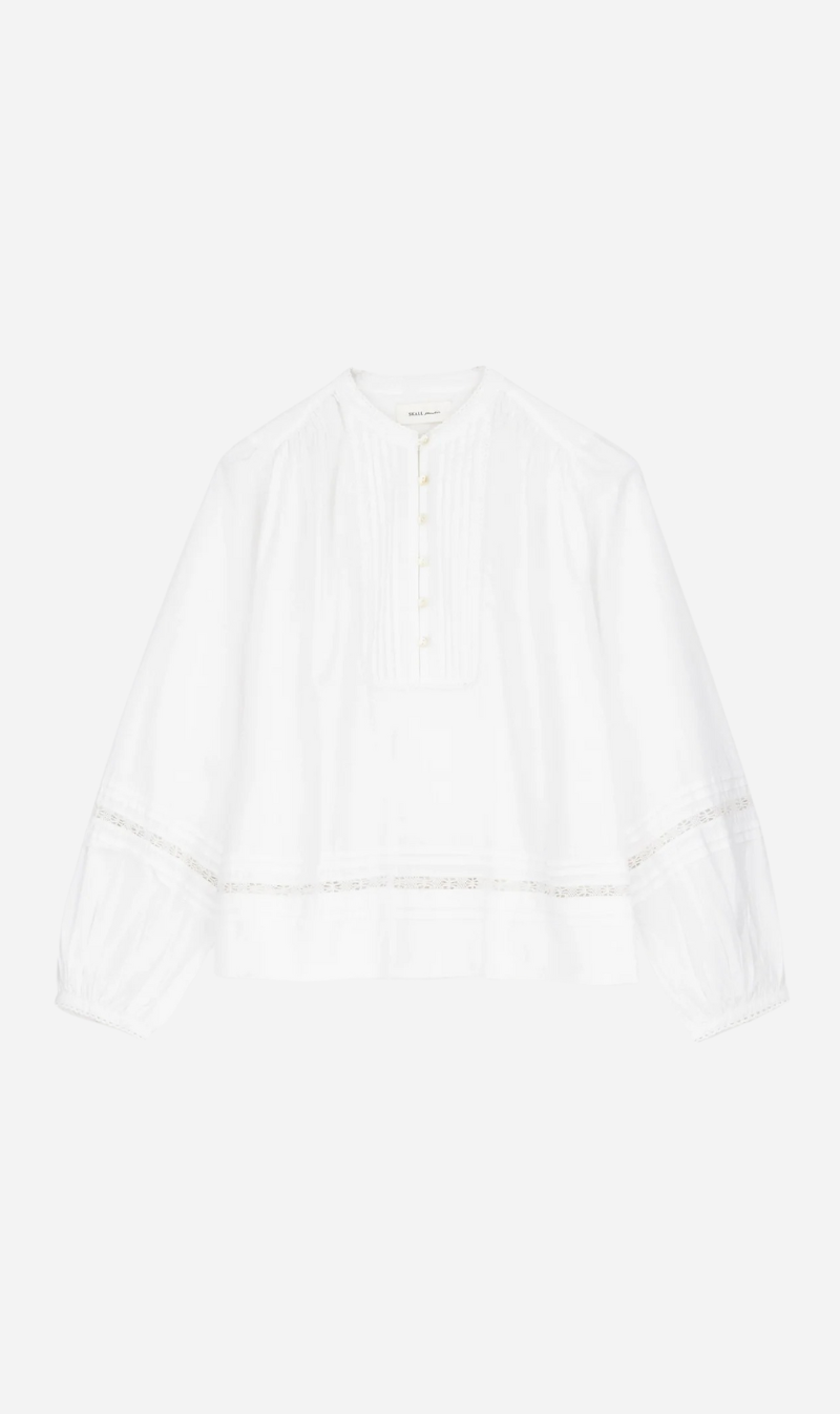 Skall Studio | Leaf Shirt - Optic White