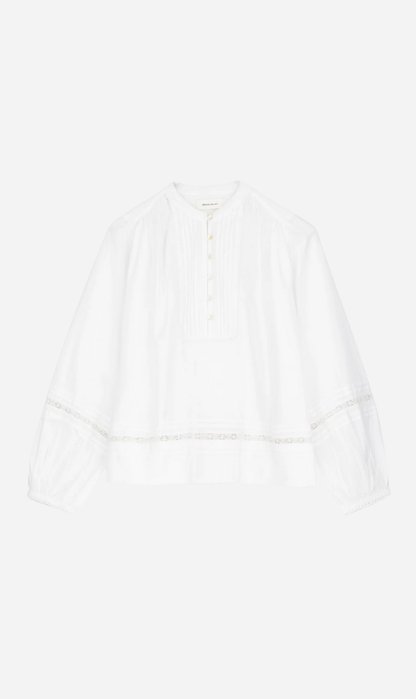 Skall Studio | Leaf Shirt - Optic White