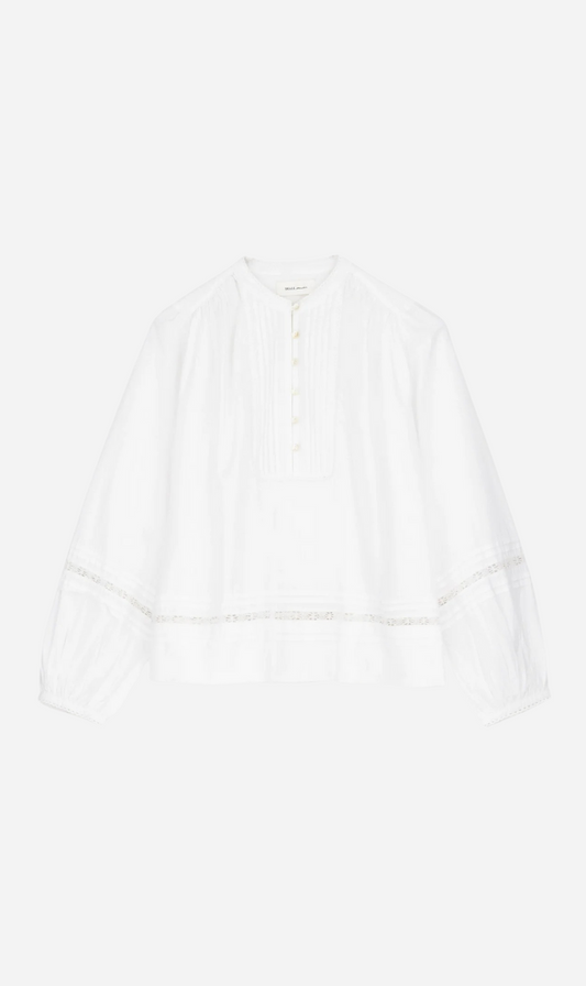Skall Studio | Leaf Shirt - Optic White