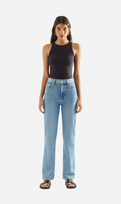 Outland Denim | Zoe High Straight Jean - Cadence Blue