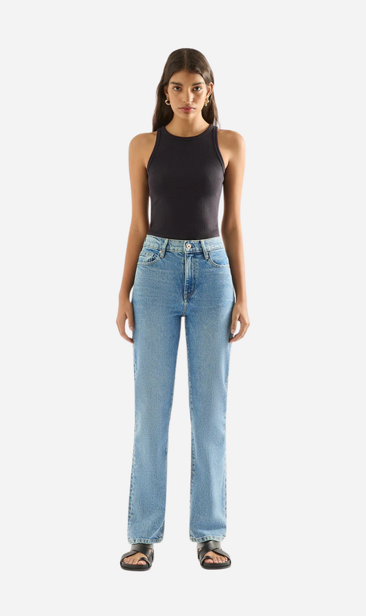 Outland Denim | Zoe High Straight Jean - Cadence Blue