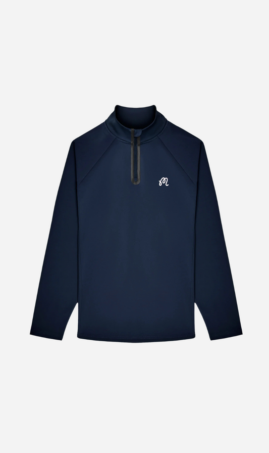 Malbon | Performance Raglan Quarter Zip - Navy