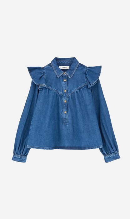 Skall Studio | Mille Blouse - Vintage Washed Blue