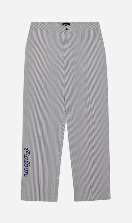 Malbon | Cannes Pleated Trouser - Blue