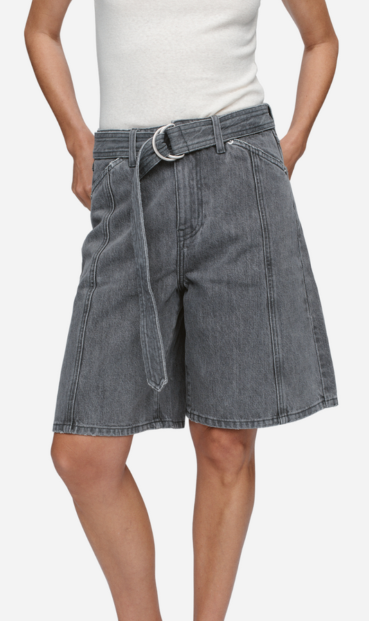 Marle | Belted Jean Short - Stone