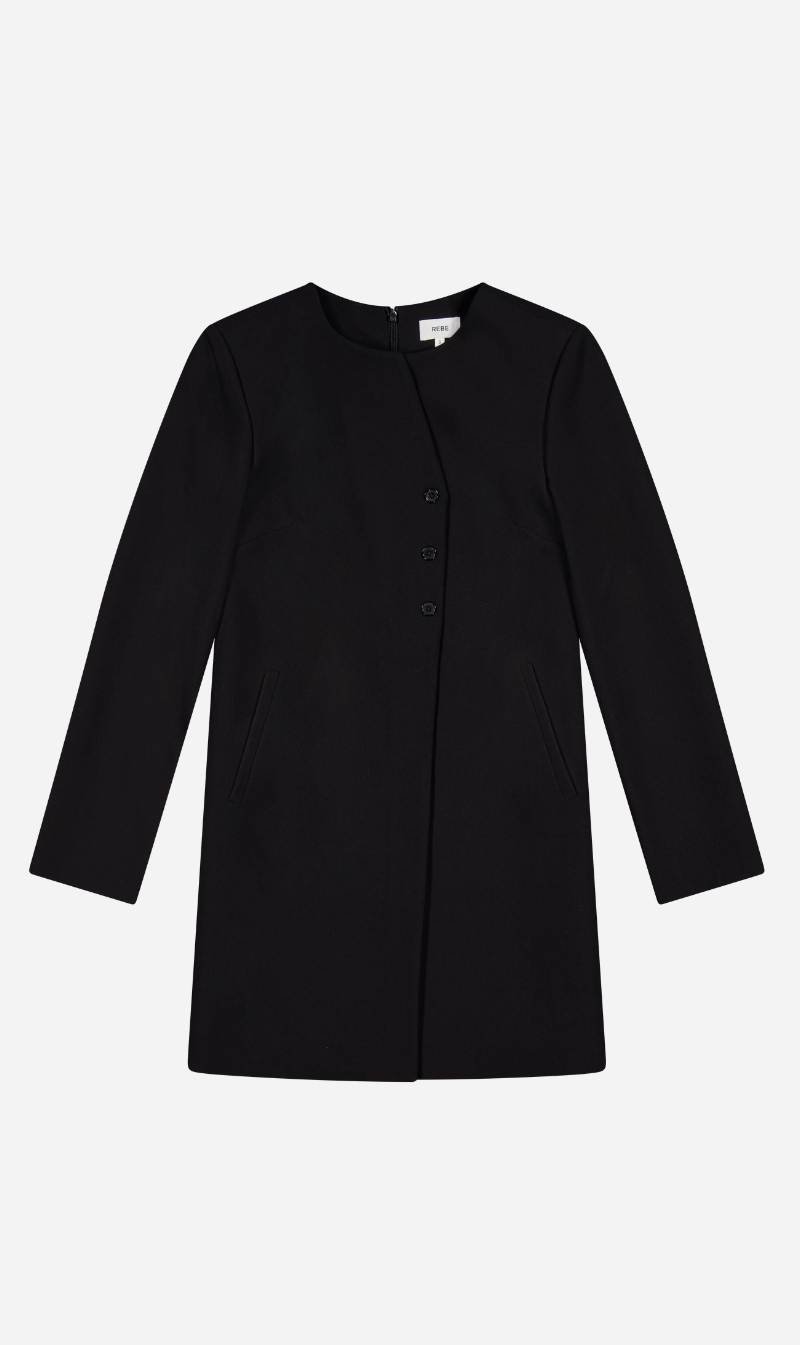 Rebe | Audrey Suiting Dress - Black