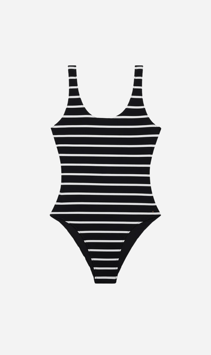 Anine Bing | Jace One Piece - Black & White Stripe