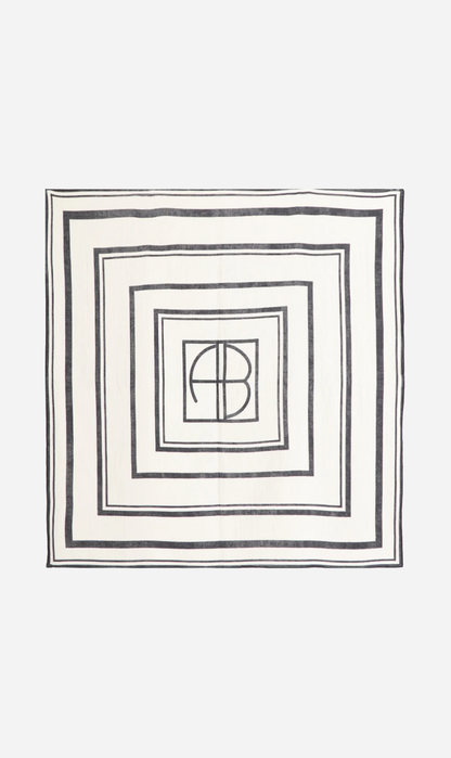 Anine Bing | Eliza Sarong - Ivory & Black Monogram