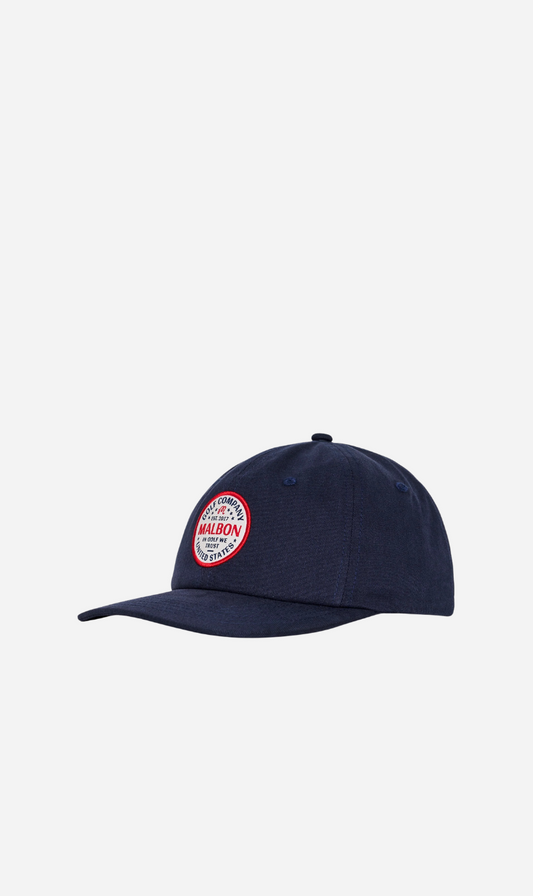 Malbon | In Golf We Trust Painters Hat - Navy