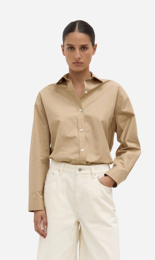 Assembly Label | Marigold Poplin Shirt - Tan