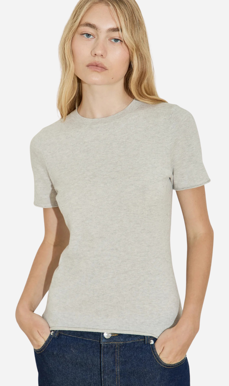Maison Essentiele | Knit Baby Tee - Mist
