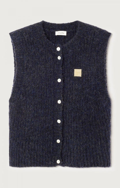 American Vintage | East Cardigan - Navy Melange
