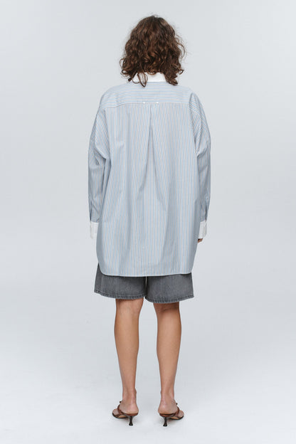 Marle | Edie Shirt - Bleu Stripe