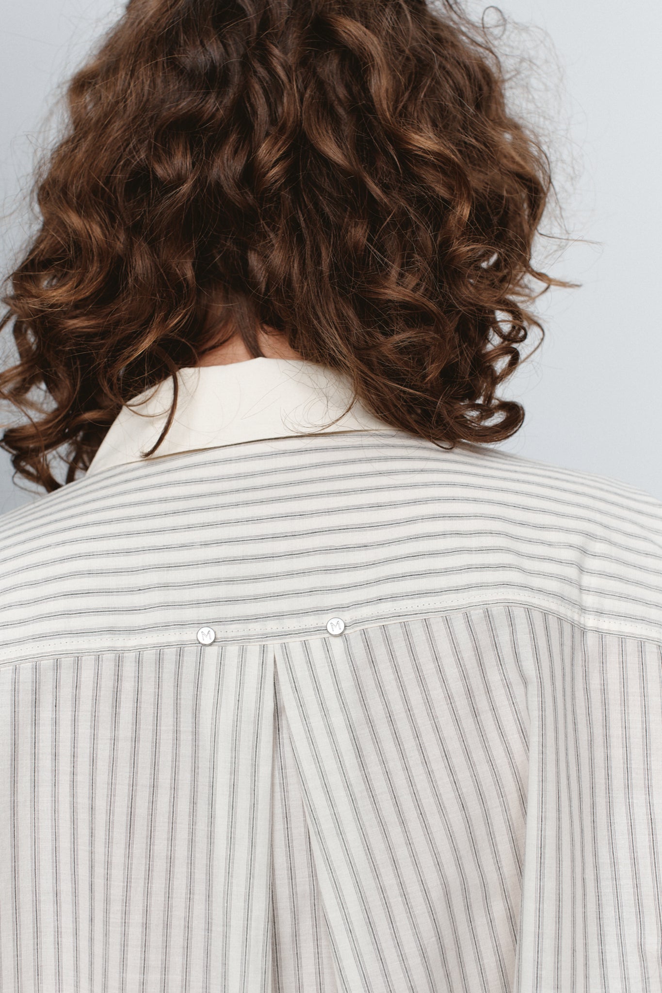 Marle | Edie Shirt - Grey Stripe