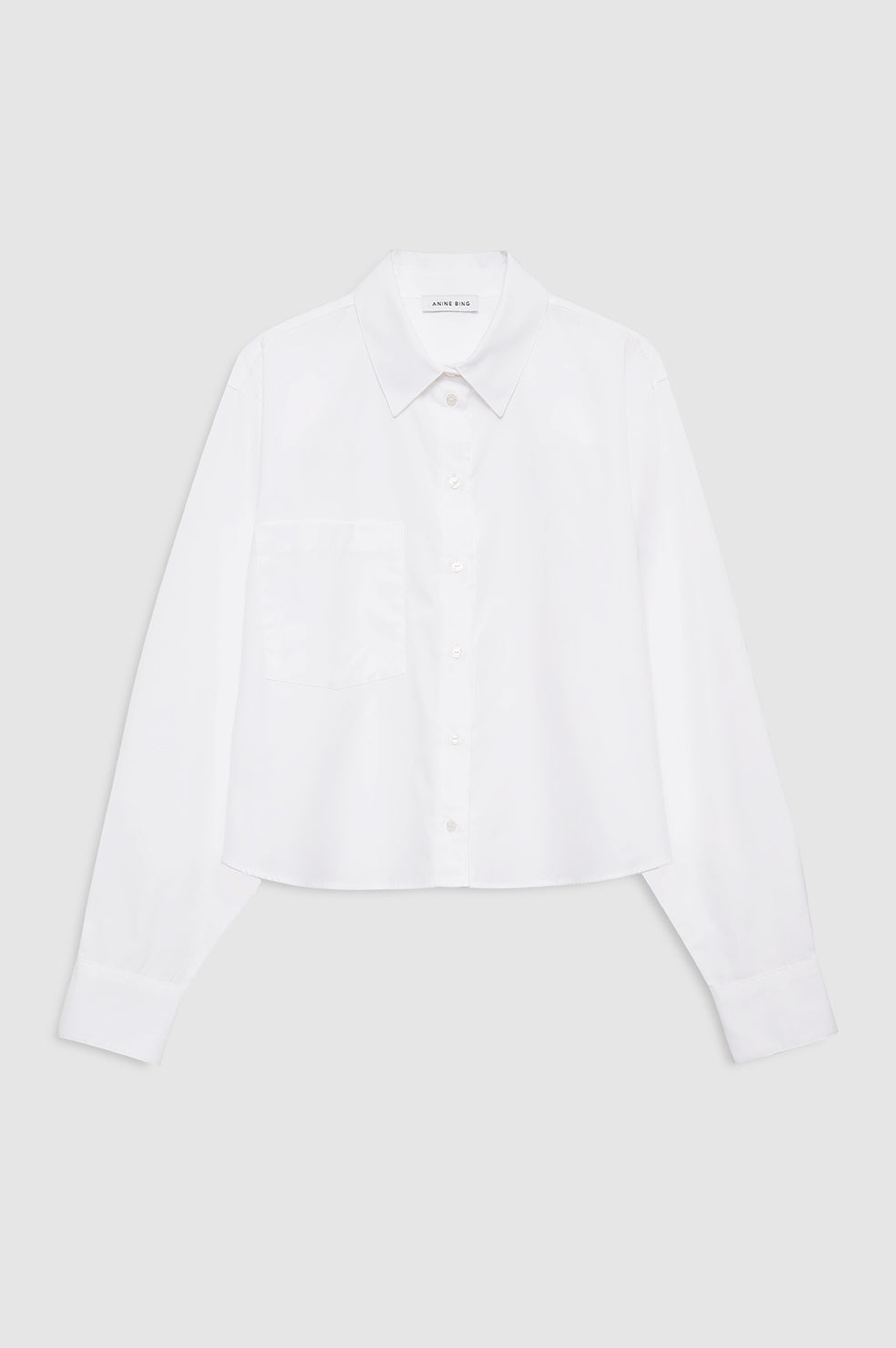 Anine Bing | Essie Cropped Shirt - White