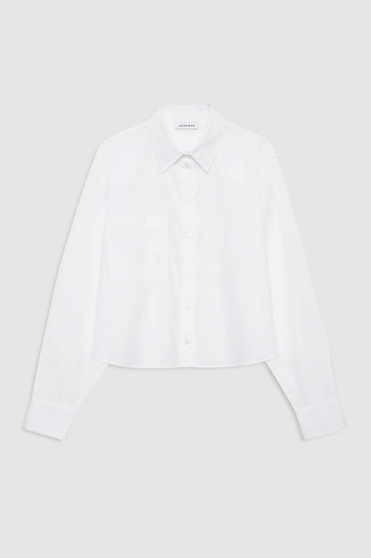 Anine Bing | Essie Cropped Shirt - White