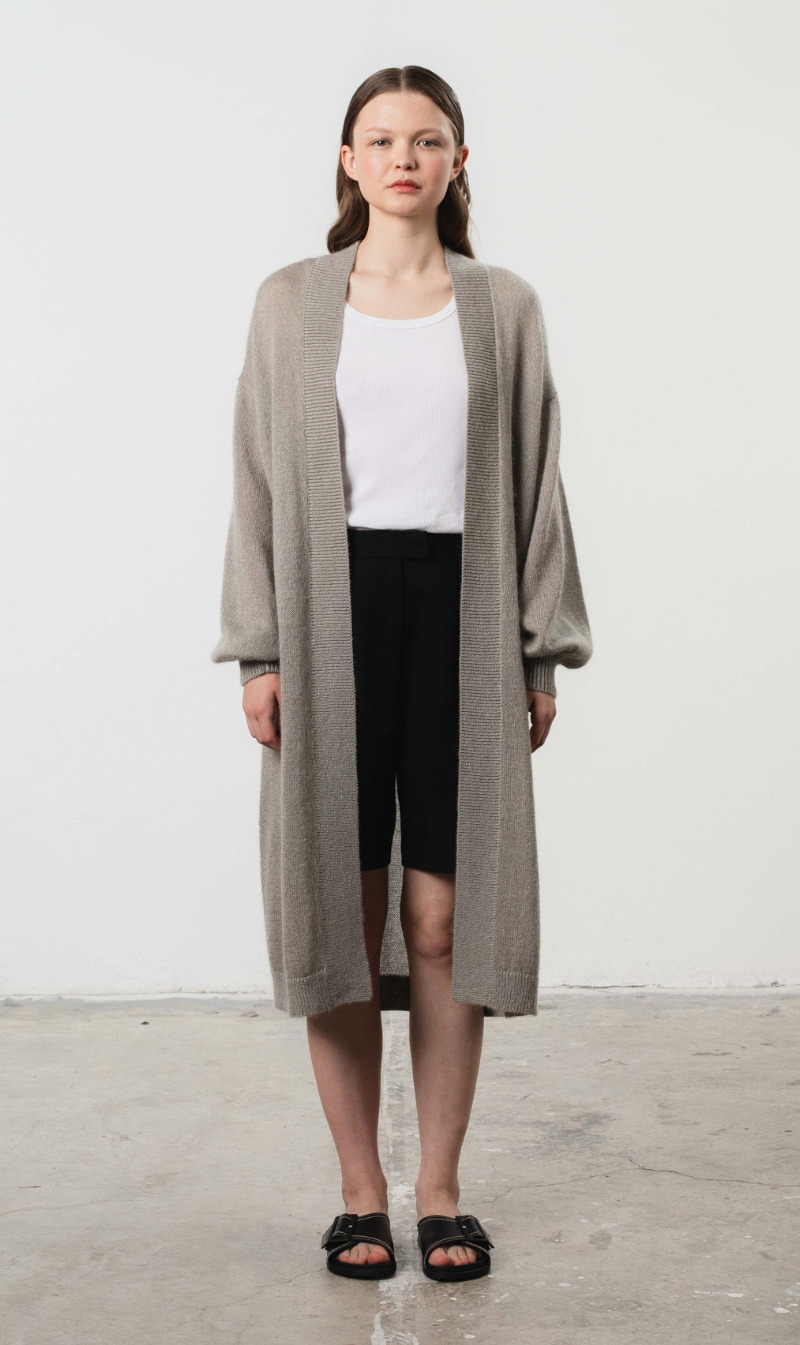 Mr Mittens | Carla Cardigan - Oyster Shell