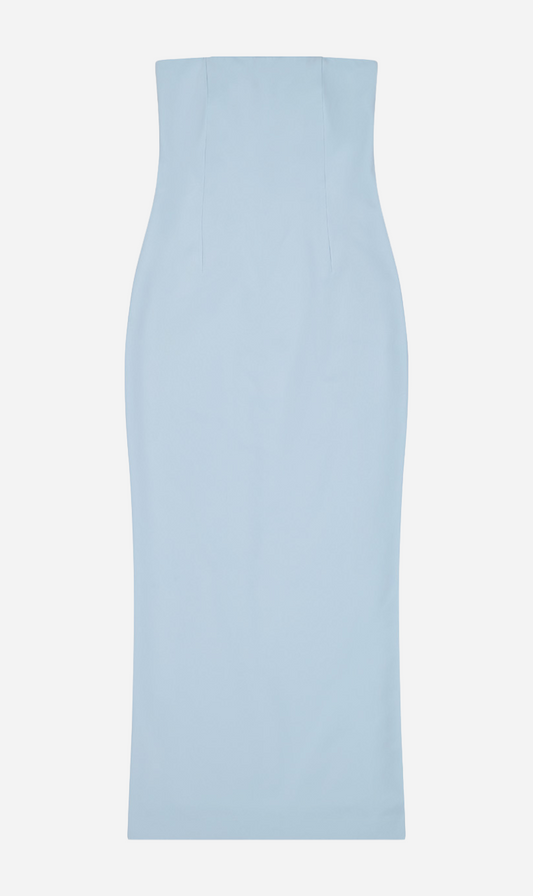 REBE | Strapless Long Dress - Blue