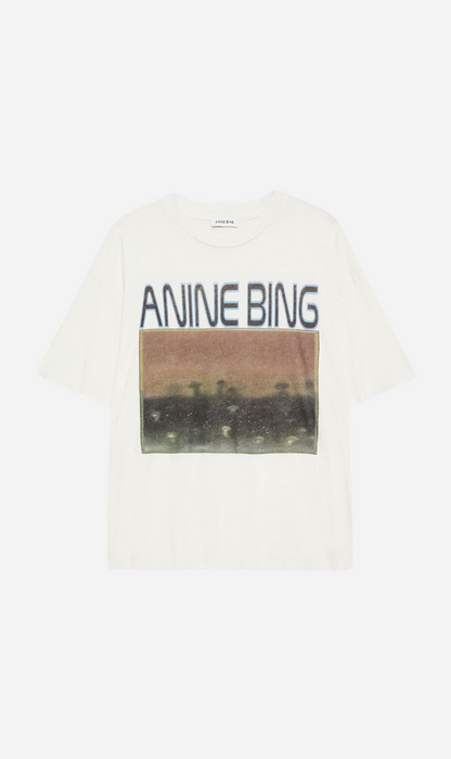 Anine Bing | Cade Tee Mushrooms - Off White