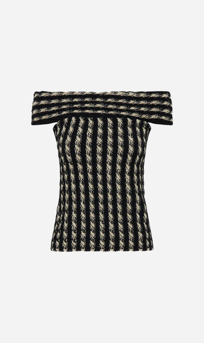 Camilla and Marc | Madden Top - Black & Sage