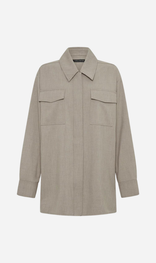 Camilla and Marc | Nevis Over Shirt - Shale Grey