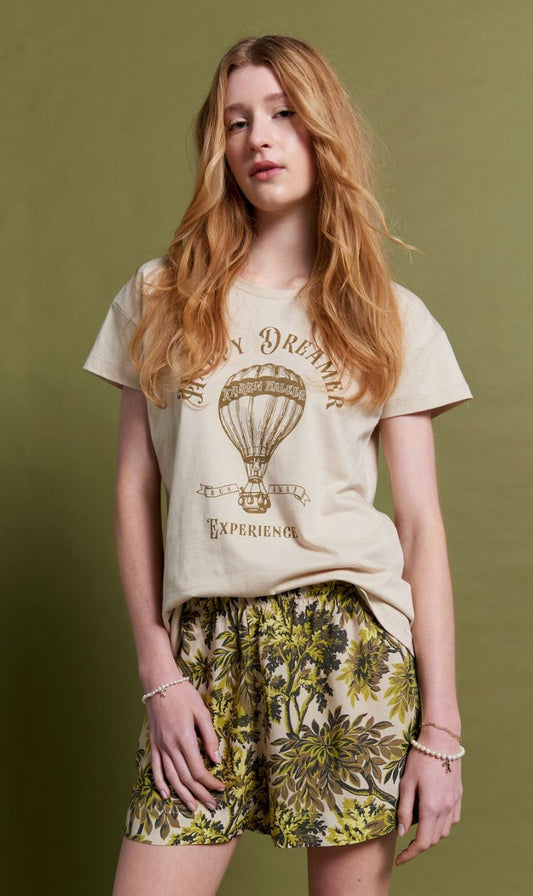 Papinelle x Karen Walker | Canopy Boxer and Tee - Citronelle