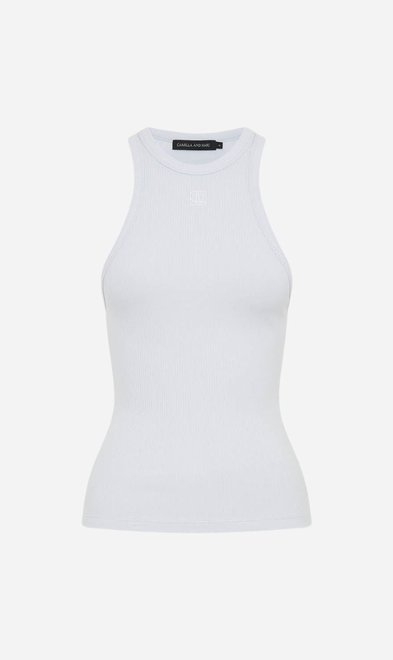 Camilla and Marc | Nora Rib Tank - Blue Haze